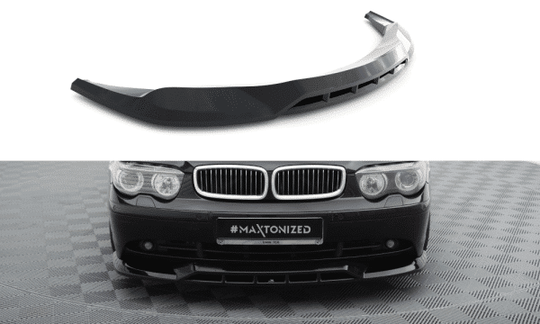 MAXTON DESIGN - Spoiler predného nárazníka vhodné pre BMW 7 E65, Čierny lesk