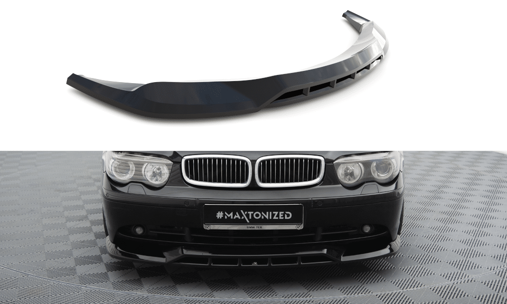 MAXTON DESIGN - Spoiler predného nárazníka vhodné pre BMW 7 E65, Čierny lesk