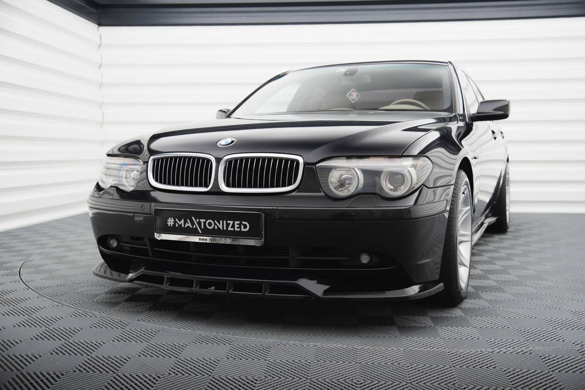 MAXTON DESIGN - Spoiler predného nárazníka vhodné pre BMW 7 E65, Čierny lesk – Obrázok 2