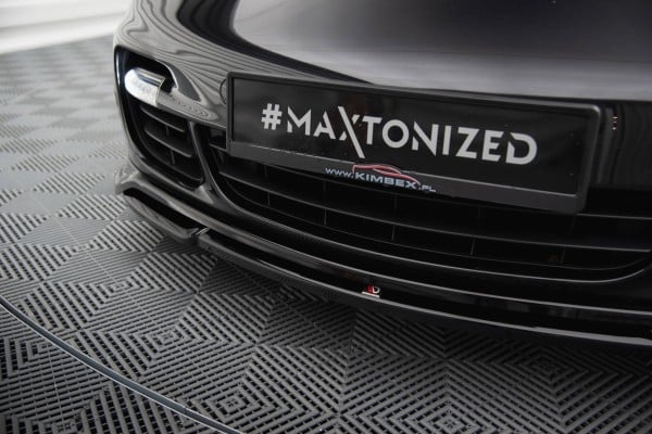MAXTON DESIGN - Spoiler pod predný nárazník, PORSCHE 911 TURBO 997 , Čierny lesk – Obrázok 4