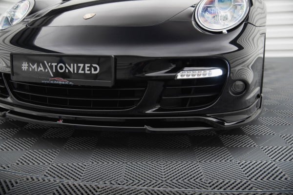 MAXTON DESIGN - Spoiler pod predný nárazník, PORSCHE 911 TURBO 997 , Čierny lesk – Obrázok 5