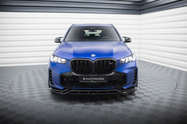 MAXTON DESIGN - Spoiler pod predný nárazník V.1 , vhodné pre BMW X5 M-PACK G05 FACELIFT, Čierny lesk – Obrázok 2
