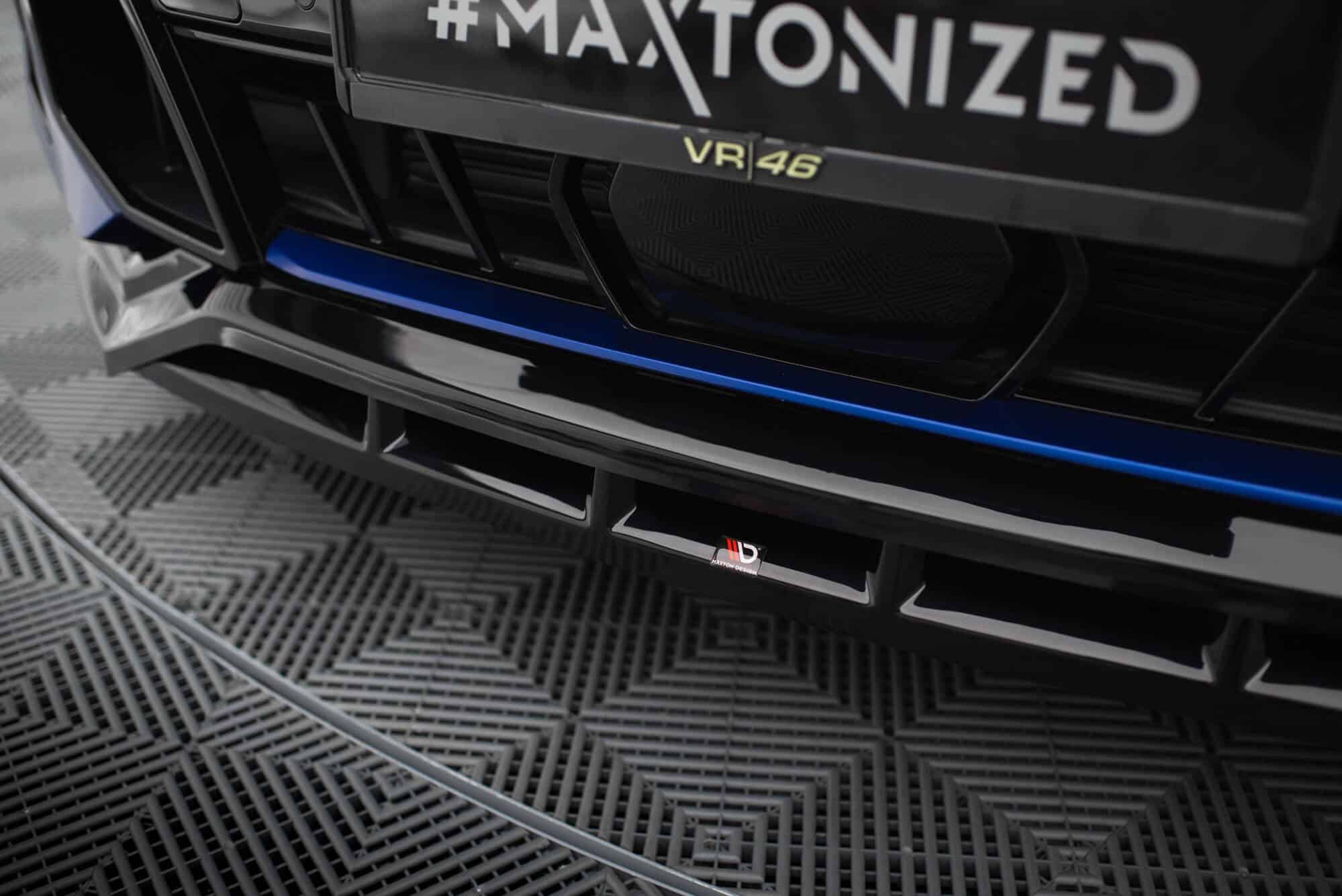 MAXTON DESIGN - Spoiler pod predný nárazník V.1 , vhodné pre BMW X5 M-PACK G05 FACELIFT, Čierny lesk – Obrázok 4