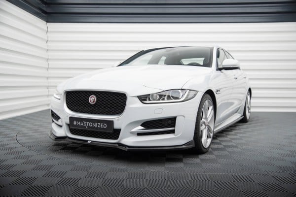 MAXTON DESIGN -Spoiler pod predný nárazník JAGUAR XE R-SPORT X760, Čierny lesk – Obrázok 3