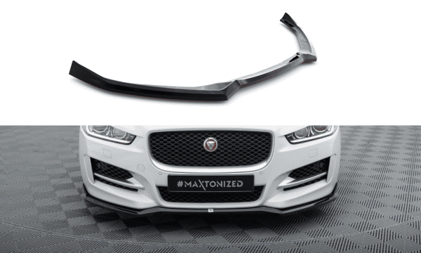 MAXTON DESIGN -Spoiler pod predný nárazník JAGUAR XE R-SPORT X760, Čierny lesk