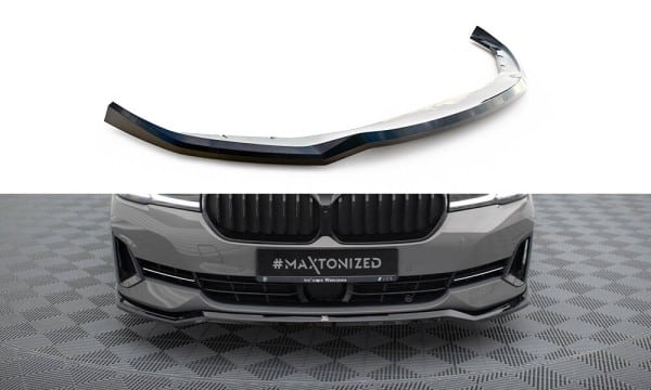 MAXTON DESIGN - Spoiler pod predný nárazník V.2 vhodné pre BMW 5 G30 / G31 FACELIFT, Čierny lesk