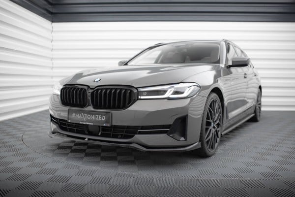 MAXTON DESIGN - Spoiler pod predný nárazník V.2 vhodné pre BMW 5 G30 / G31 FACELIFT, Čierny lesk – Obrázok 3