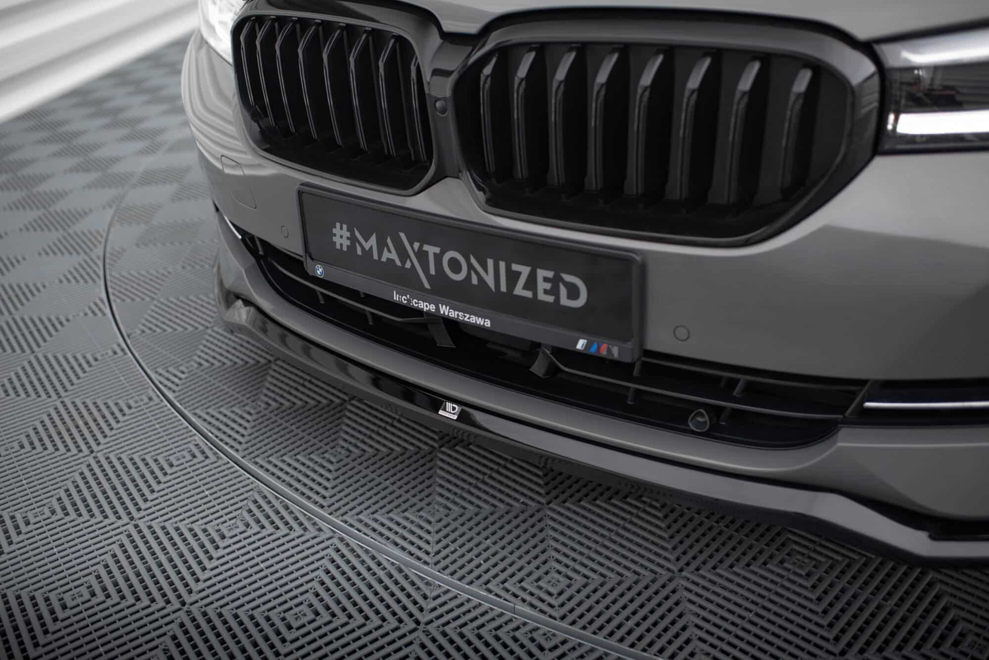 MAXTON DESIGN - Spoiler pod predný nárazník V.2 vhodné pre BMW 5 G30 / G31 FACELIFT, Čierny lesk – Obrázok 4