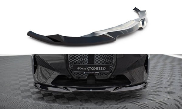 MAXTON DESIGN - Spoiler pod predný nárazník V.2 vhodné pre BMW IX M-PACK I20, Čierny lesk