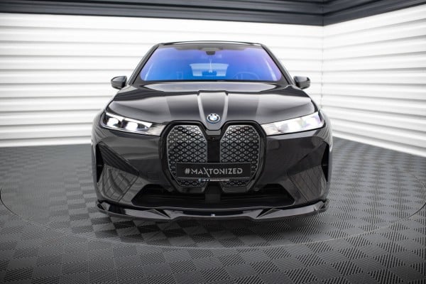 MAXTON DESIGN - Spoiler pod predný nárazník V.2 vhodné pre BMW IX M-PACK I20, Čierny lesk – Obrázok 2