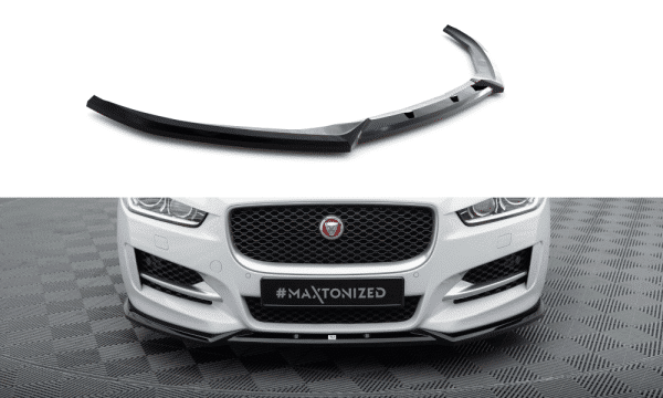 MAXTON DESIGN -Spoiler pod predný nárazník V.2 JAGUAR XE R-SPORT X760, Čierny lesk