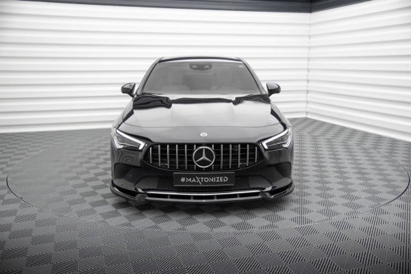 MAXTON DESIGN - Spoiler pod predný nárazník ,MERCEDES-BENZ CLA COUPE C118 , Čierny lesk – Obrázok 2