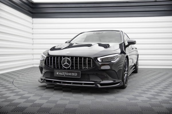 MAXTON DESIGN - Spoiler pod predný nárazník ,MERCEDES-BENZ CLA COUPE C118 , Čierny lesk – Obrázok 3