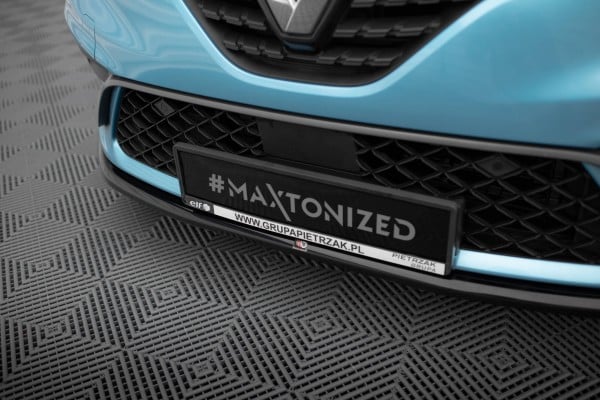 MAXTON DESIGN - Spoiler pod predný nárazník V.2, RENAULT CLIO R.S. LINE MK5 Čierny lesk – Obrázok 4