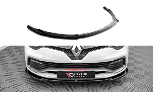 MAXTON DESIGN - Spoiler pod predný nárazník V.2 RENAULT CLIO RS MK4, Čierny lesk