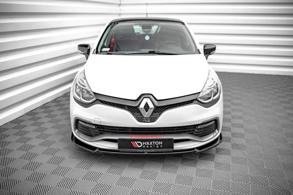 MAXTON DESIGN - Spoiler pod predný nárazník V.2 RENAULT CLIO RS MK4, Čierny lesk – Obrázok 2