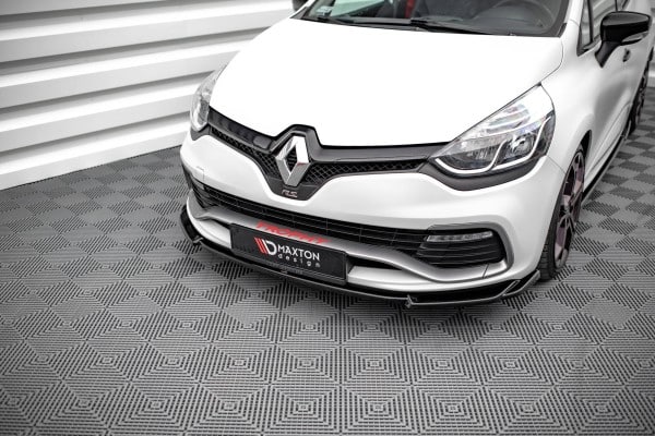 MAXTON DESIGN - Spoiler pod predný nárazník V.2 RENAULT CLIO RS MK4, Čierny lesk – Obrázok 3