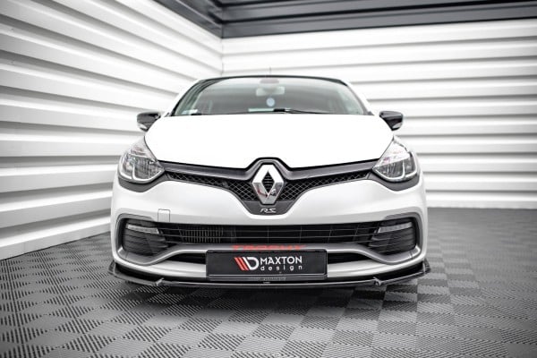 MAXTON DESIGN - Spoiler pod predný nárazník V.2 RENAULT CLIO RS MK4, Čierny lesk – Obrázok 4