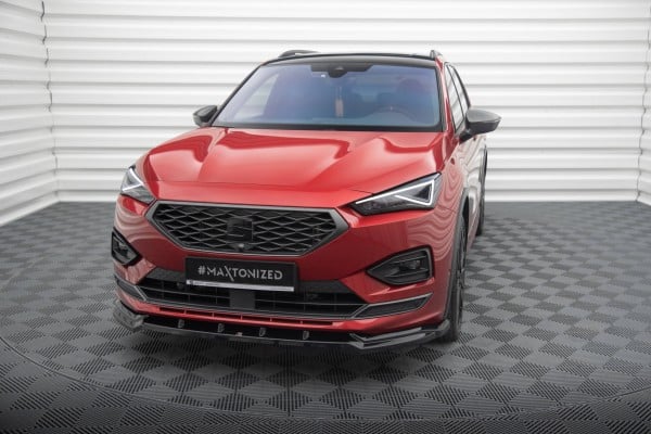 MAXTON DESIGN - Spoiler pod predný nárazník V.2 SEAT TARRACO FR MK1, Čierny lesk – Obrázok 3