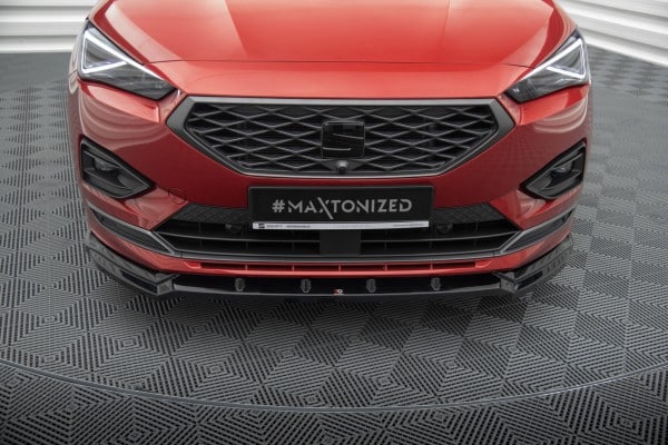 MAXTON DESIGN - Spoiler pod predný nárazník V.2 SEAT TARRACO FR MK1, Čierny lesk – Obrázok 2
