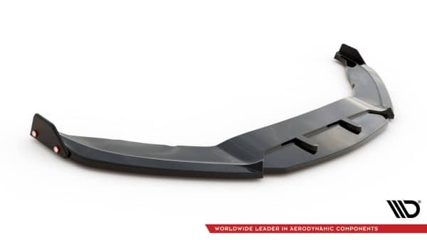 MAXTON DESIGN - Spoiler pod predný nárazník V.3 + Splitre , VOLKSWAGEN SCIROCCO R MK3 , Čierny lesk – Obrázok 6