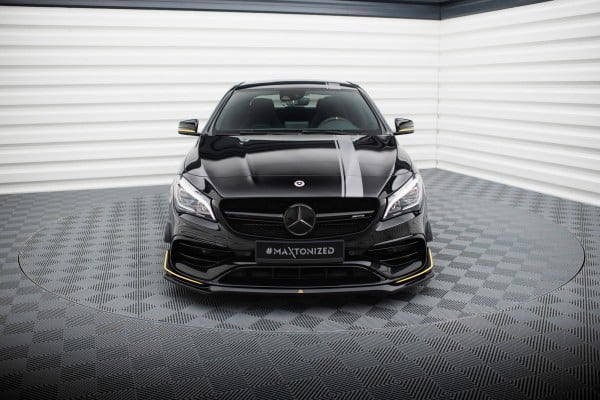 MAXTON DESIGN - Spoiler pod predný nárazník V.3, MERCEDES-AMG CLA 45 AERO C117, Čierny lesk – Obrázok 2