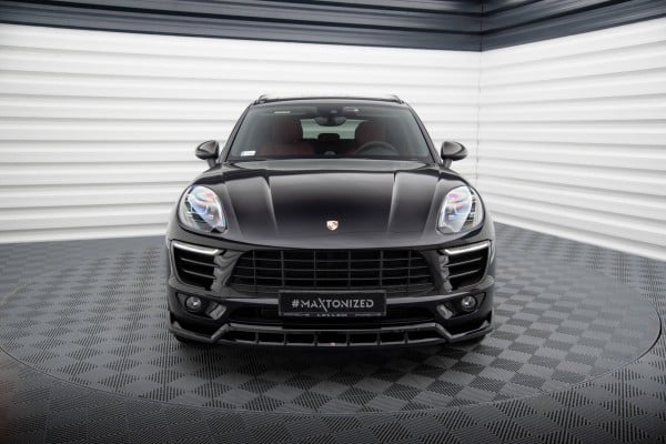 MAXTON DESIGN -Spoiler pod predný nárazník ,V.3 PORSCHE MACAN MK1 Čierny lesk – Obrázok 2