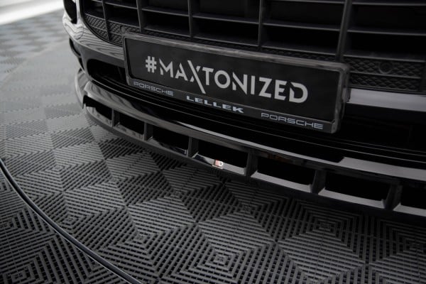 MAXTON DESIGN -Spoiler pod predný nárazník ,V.3 PORSCHE MACAN MK1 Čierny lesk – Obrázok 5