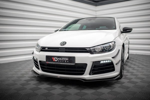 MAXTON DESIGN - Spoiler pod predný nárazník V.4 , VOLKSWAGEN SCIROCCO R MK3 , Čierny lesk – Obrázok 2