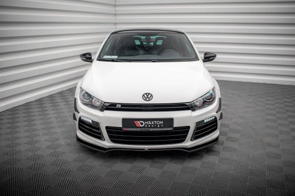 MAXTON DESIGN - Spoiler pod predný nárazník V.4 , VOLKSWAGEN SCIROCCO R MK3 , Čierny lesk – Obrázok 3