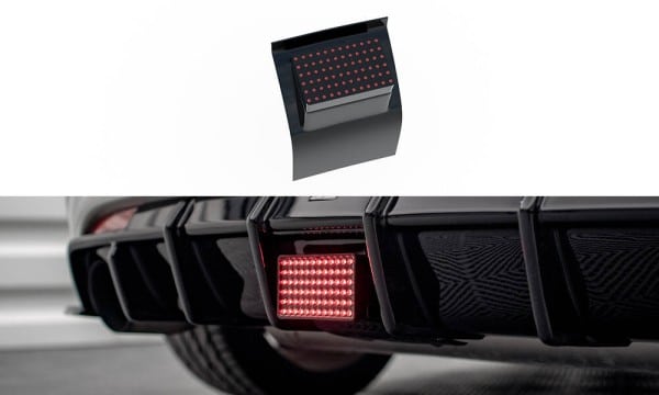 MAXTON DESIGN -Led STOP svetlo , VOLKSWAGEN SCIROCCO R MK3 , Čierny lesk
