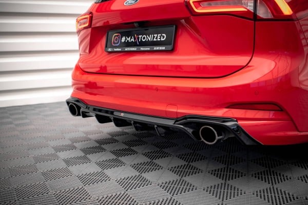 MAXTON DESIGN - Difúzor zadného nárazníka V.2 FORD FOCUS COMBI ST-LINE MK4, Čierny lesk – Obrázok 3