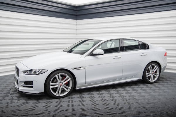 MAXTON DESIGN - Lišty pod bočné prahy JAGUAR XE R-SPORT X760, Čierny lesk – Obrázok 2