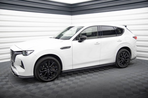 MAXTON DESIGN - Lišty pod bočné prahy  MAZDA CX-60 MK1, Čierny lesk – Obrázok 2