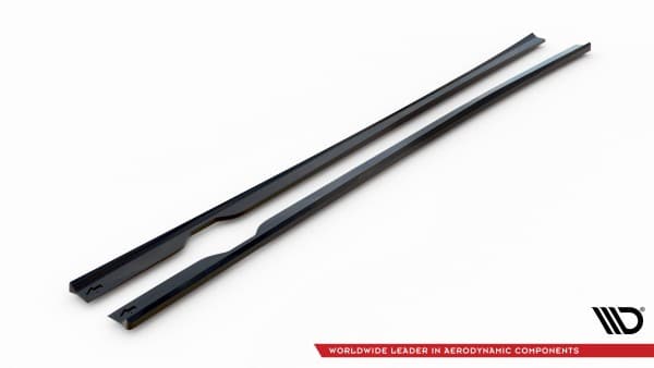 MAXTON DESIGN - Lišty pod bočné prahy, MERCEDES-BENZ S AMG-LINE W222 FACELIFT, Čierny lesk – Obrázok 5