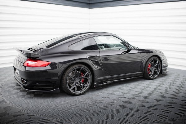 MAXTON DESIGN -Lišty pod bočné prahy, PORSCHE 911 TURBO 997 , Čierny lesk – Obrázok 4