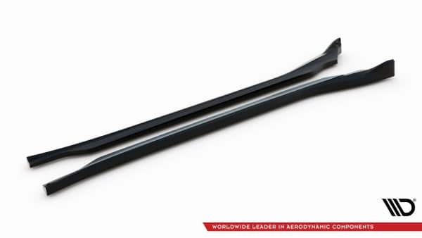 MAXTON DESIGN - Lišty pod bočné prahy, PORSCHE CAYENNE MK2 FACELIFT, Čierny lesk – Obrázok 6