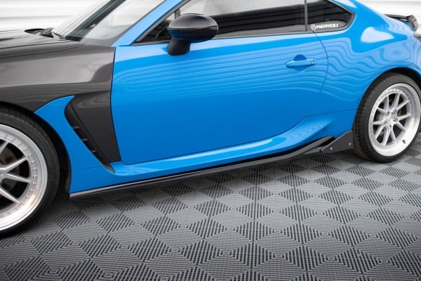 MAXTON DESIGN -Lišty pod bočné prahy V.1 + Splitre, TOYOTA GR86 MK1, Čierny lesk – Obrázok 2
