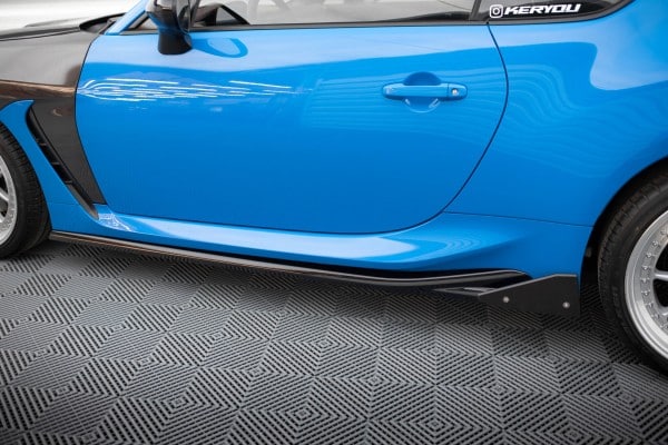 MAXTON DESIGN -Lišty pod bočné prahy V.1 + Splitre, TOYOTA GR86 MK1, Čierny lesk – Obrázok 3