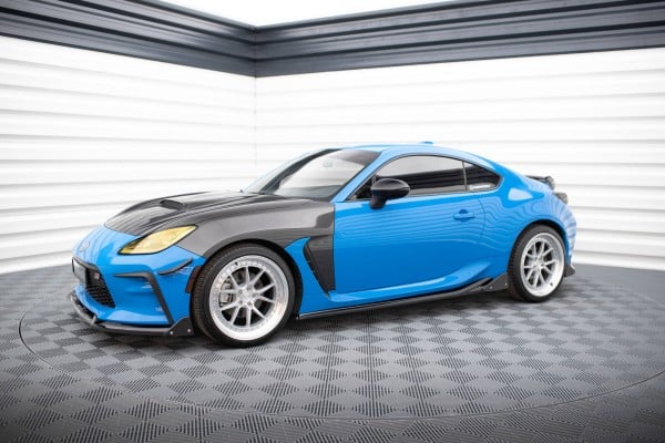 MAXTON DESIGN -Lišty pod bočné prahy V.1 + Splitre, TOYOTA GR86 MK1, Čierny lesk – Obrázok 4