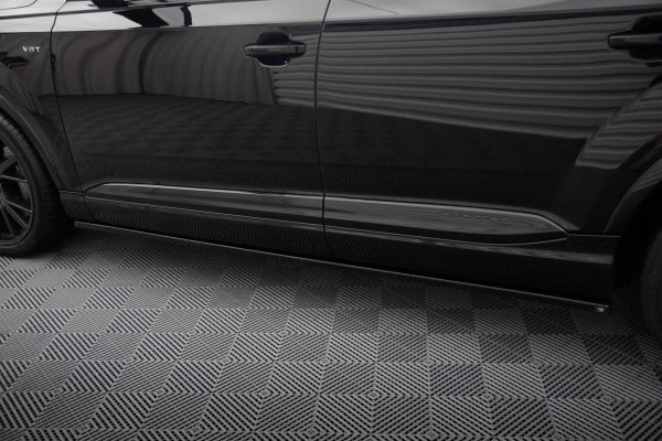 MAXTON DESIGN - Lišty pod bočné prahy , AUDI SQ7 / Q7 S-LINE MK2 ,Čierny lesk – Obrázok 5