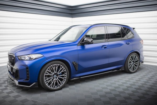 MAXTON DESIGN - Lišty pod bočné prahy V.2 , vhodné pre BMW X5 M-PACK G05 FACELIFT, Čierny lesk – Obrázok 3