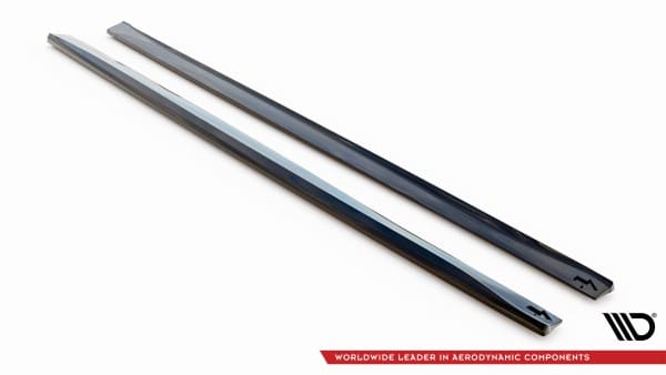MAXTON DESIGN -Lišty pod prahy V.3, vhodné pre BMW 4 COUPE M-PACK F32 , Čierny lesk – Obrázok 5