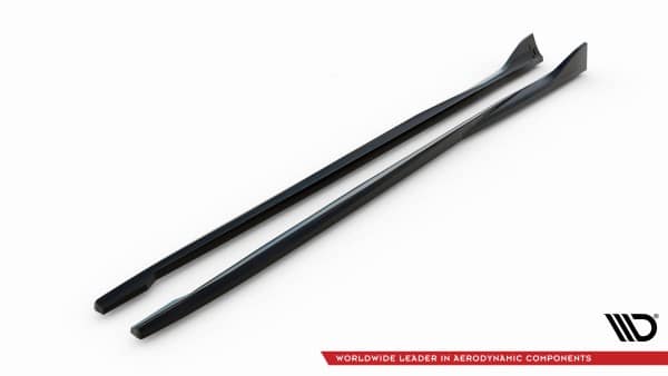 MAXTON DESIGN - Lišty pod bočné prahy, VOLVO S80 MK2, Čierny lesk – Obrázok 5