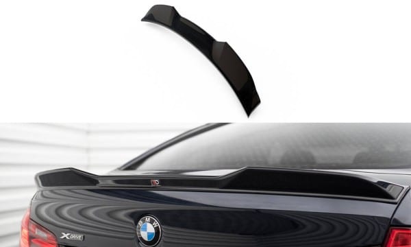 MAXTON DESIGN -Spoiler kufra 3D ,vhodné pre BMW 5 M-PACK F10, Čierny lesk
