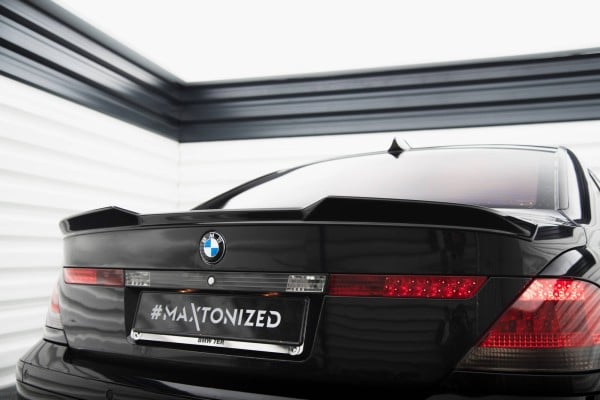 MAXTON DESIGN - Spoiler kufra vhodné pre BMW 7 E65, Čierny lesk – Obrázok 3