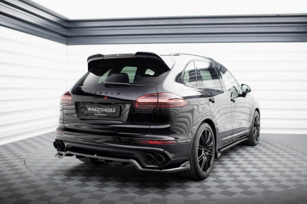 MAXTON DESIGN - Spoiler kufra 3D , PORSCHE CAYENNE MK2 FACELIFT, Čierny lesk – Obrázok 3