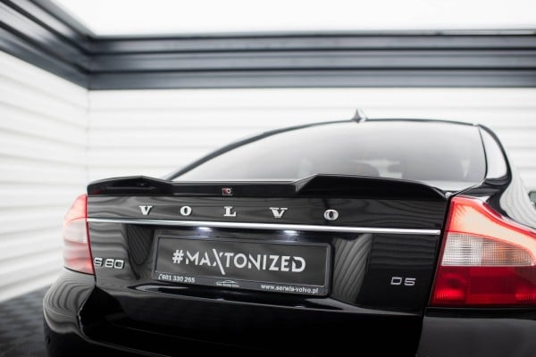 MAXTON DESIGN - Spoiler kufra 3D, VOLVO S80 MK2, Čierny lesk – Obrázok 4