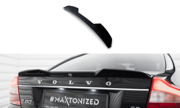 MAXTON DESIGN - Spoiler kufra 3D, VOLVO S80 MK2, Čierny lesk