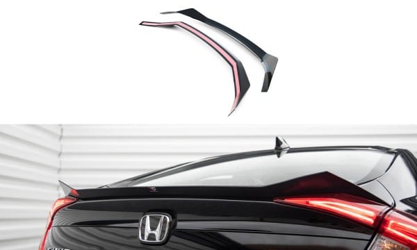 MAXTON DESIGN - Spoiler kufra HONDA CIVIC MK10 , Čierny lesk